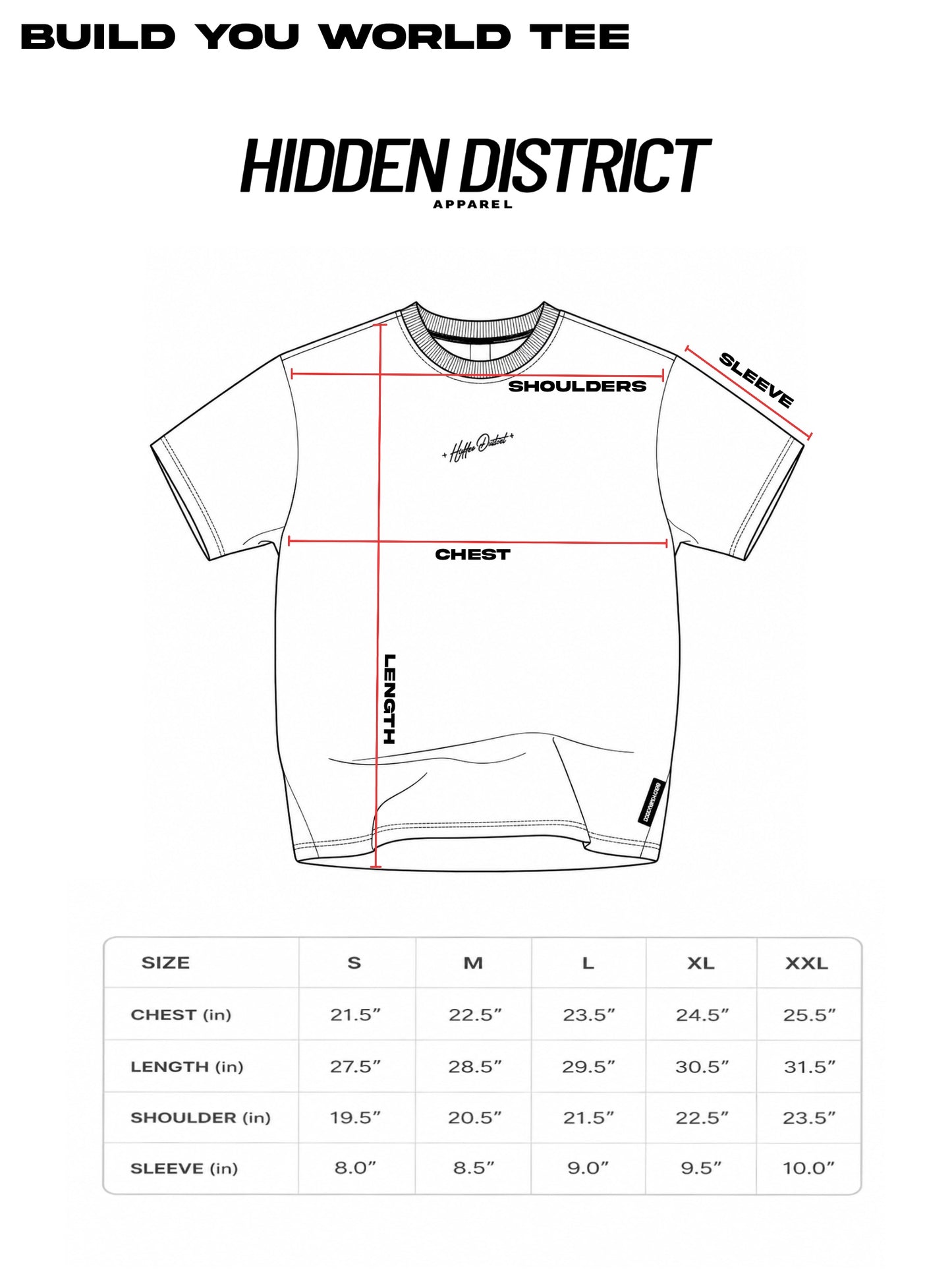 Build Your World Tee-Stone Black
