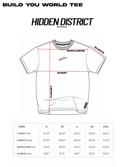 Build Your World Tee-Stone Black